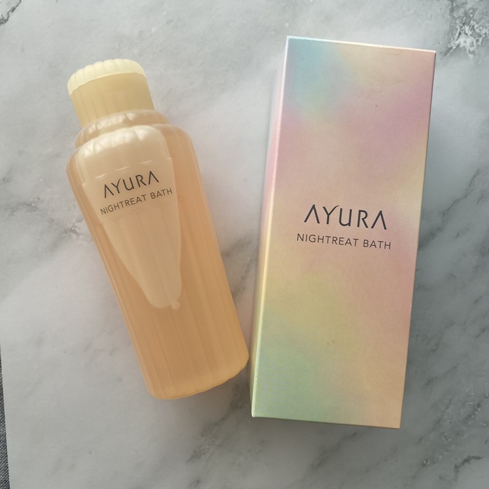 AYURAの入浴剤とパッケージ