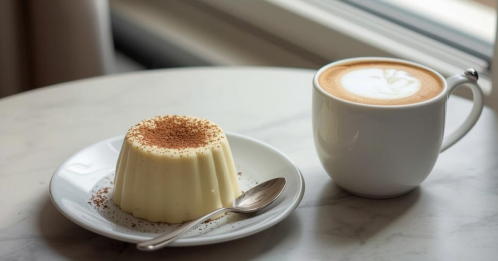 プリンとコーヒーを合わせたおうちカフェアレンジ