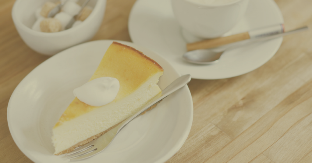 チーズケーキとコーヒー おうちカフェのひととき