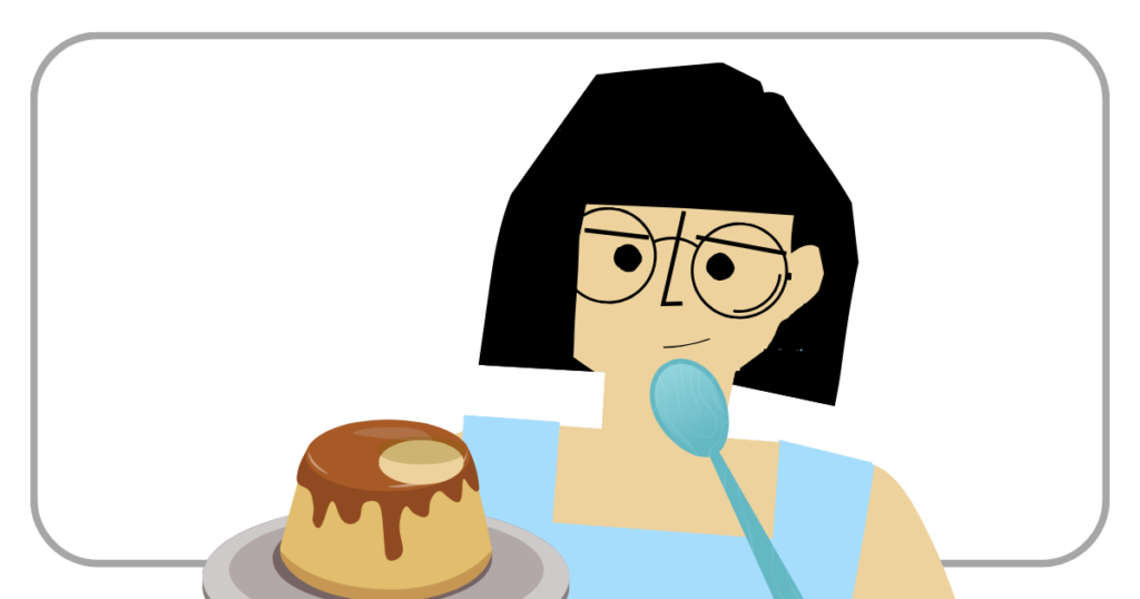 プリンを上から食べる人の恋愛タイプ