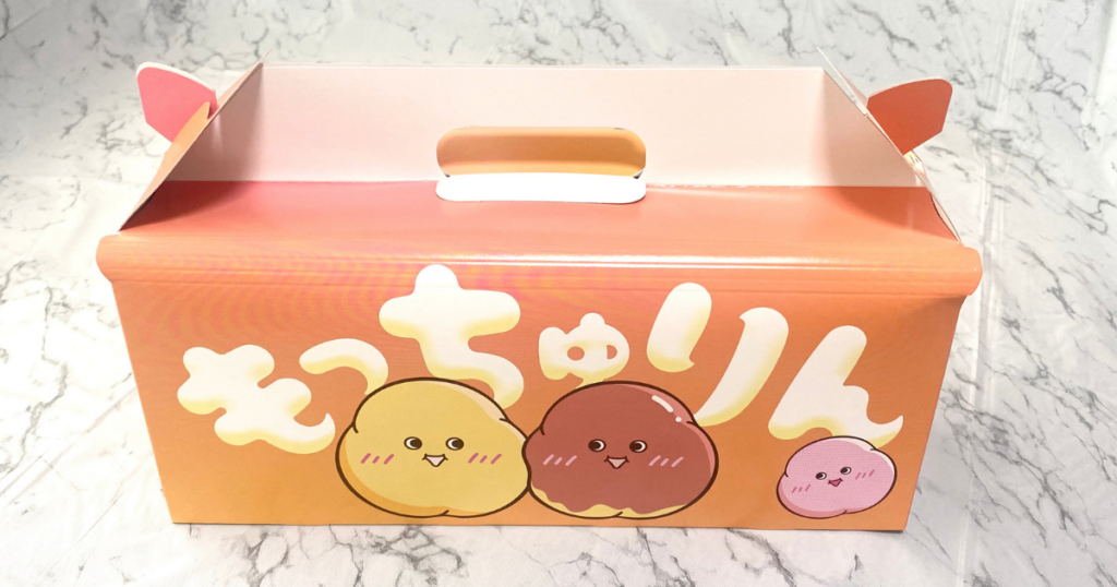 ミスドもっちゅりん限定デザインのパッケージ