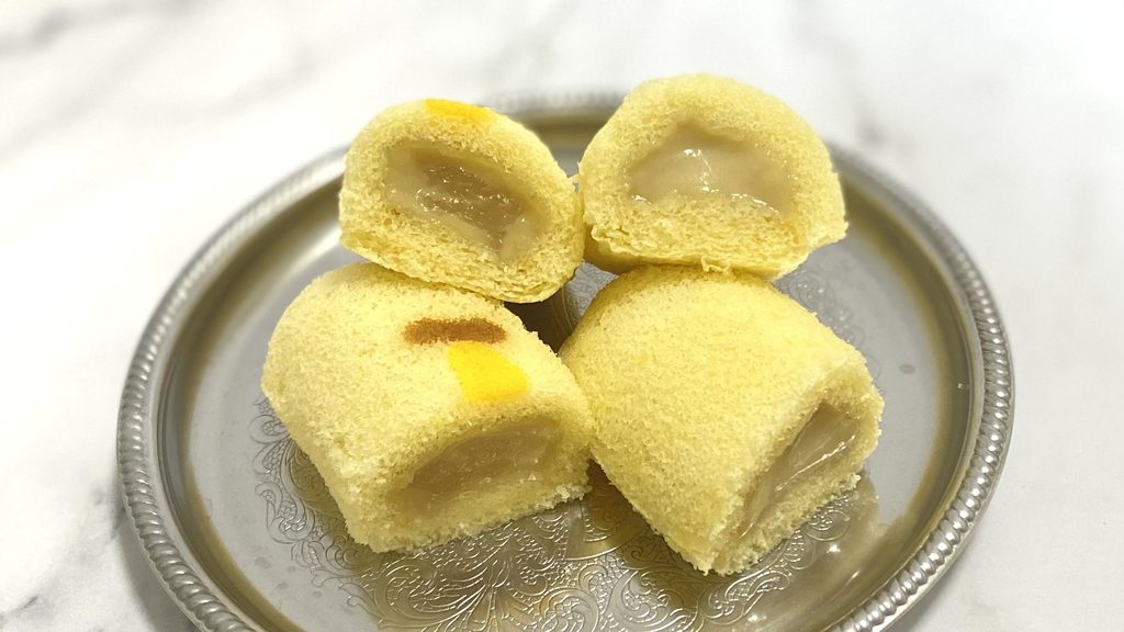 東京ばな奈ダブルバナナ味の断面