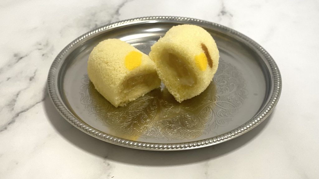 東京ばな奈ダブルバナナ味の断面